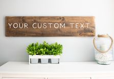 Custom Wood Sign, Personalized Wooden Wall Decor, Work Business Sign, Custom Quote Sign 3 small