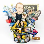 Personalized Weight Lifting Cake Topper, Fitness Custom Cake Topper 6 small