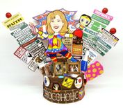 Superhero Party Look Alike Birthday Cake Topper Wonder Woman Superman Party Centerpiece 4 small