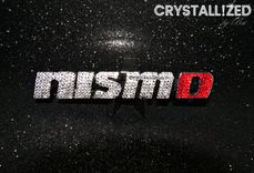 Crystallized Nissan Nismo Car Emblem Genuine European Crystals Bedazzled 1 small