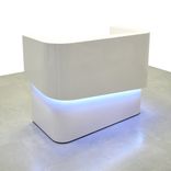 Modern Custom Reception Desk - Nola Curved Split Desk 2 small