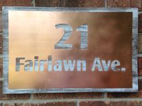 Copper Address Sign 1 small
