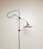 Gunmetal Brass And Steel Industrial Scissor Wall Lamp - Pharmacy Lamp 1 small