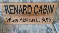 Cedar Name Signs 4 small