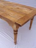 Antique Style Farm Table With Drop Leaf Extensions - On Sale 8 small