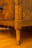 Reproduction Shaker Bureau. Dyed Curly Maple With Hand Rubbed Finish. 3 small