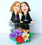 Gay Wedding Look Alike Cake Topper Party Centerpiece 1 small