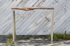 Aluminium And Wood Hall Table 3 small