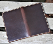 Handmade Cover For Field Notes Card Wallet Scribo Horween Leather Brown Chromexcel 4 small