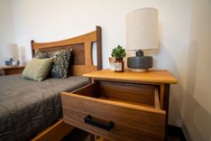 Walnut + Cherry End Tables 3 small