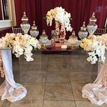 Acrylic Bridal Table - Clear Slab Top, Pillar Base 5 small