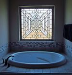 Bathroom Privacy Stained Glass Panels 6 small