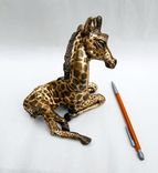 Bronze Sleepy Baby Giraffe 4 small