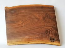 Large Wood Server- Serving Board- Charcuterie Board- Food Server- Black Walnut- Food Safe- Tapas 2 small