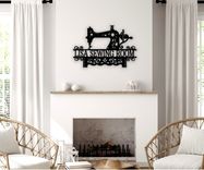 Sewing Machine Seamstress Gift Metal Wall Sign - Quilter Craft Room Decor 5 small