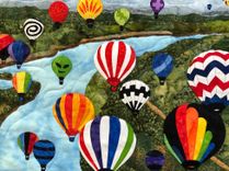 Balloon Festival!  Art Quilt 2 small