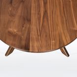 Oval Coffee Table In Solid Walnut "Kapok" 3 small