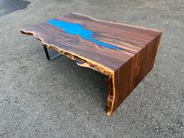 Live Edge Walnut Waterfall River Coffee Table 3 small