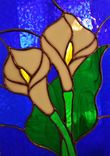 Calla Lily Stained Glass Window 2 small