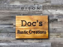 11x15in. Personalized Wood Name Sign. Outdoor Routed Wood Signs. Custom Ranch Signs. 2 small