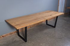 Live Edge Dining Room Table Made With White Oak 7 small