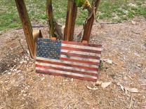 Reclaimed American Flag In Pallet Wood. 1 small
