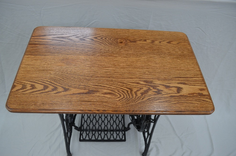 Vintage Singer Treadle Sewing Table With Hardwood Top 2 small