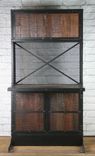 Vintage Industrial Desk/Workstation, Rustic, Reclaimed Wood Computer Desk, Office Desk With Hutch, 3 small