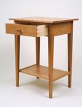 Shaker Side Table With Shelf And Drawer 3 small