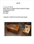 Handcrafted Humidor With Inlaid Family Crest Hd50 With Free Shipping. 4 small