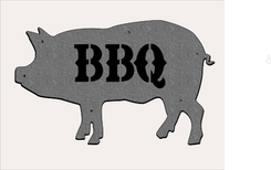 Bbq Pig Sign 3 small