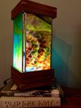 Mission/Prairie Style Stained Glass Table/Accent Lamp 5 small