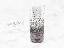 Crystallized Collins Glass 12oz Bar Drink Bling Genuine European Crystals Bedazzled 1 small