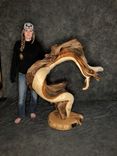Triple Head Juniper Taxidermy Pedestal 5 small