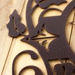 Personalized Metal Monogram Plaque with Vines and Fleur De Lis 2 small
