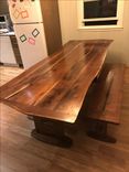 Natural Edge Solid Walnut Dining Table 3 small