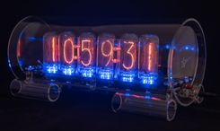 Large Glass Nixie Clock In-18 Model 2 small
