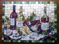 Custom Hand-Painted Tile Murals, Backsplashes, And Accent Tiles. 4 small