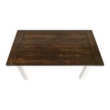 Farmhouse Dining Table - Handcrafted Rustic Solid Wood Kitchen Table 4 small