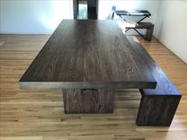 Rustic Modern Trestle Dining Table 2 small
