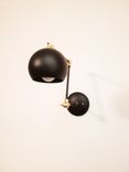 Gold & Black Kitchen Shelves Adjustable Wall Light - Industrial Sconce 3 small