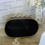 Vintage Check Towel Caddy Holder Black And White Check Towel Basket 3 small