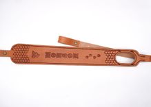 Custom Leather Rifle Sling for a gun with swivels 3 small