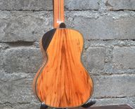 Custom Tenor Ukulele By Pinol Guitars And Ukuleles W/T Tigerwood Rosewood & Ebony W/T Thigh-Rest 2 small