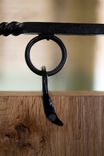 Exterior Reclaimed Wood Sign, Laser Etched With Hand Forged Steel Hardware 3 small