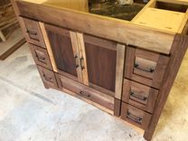 Walnut Vanity With Storgage 6 small