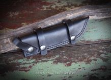 Custom Leather Knife Sheath To Be Worn Horizontally On Belt 6 small
