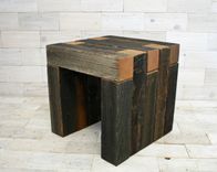 Barn Wood Box Joint Bench 6 small