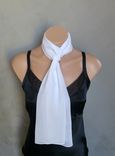 White Chiffon Scarf 5 small