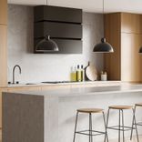 30" Stainless Steel Range Hood, 3 Stacks Modern Box Kitchen Hood With Powerful Vent Motor 2 small